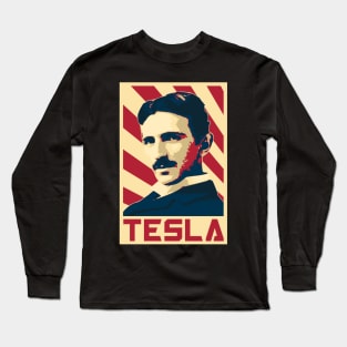 Nikola Tesla Retro Long Sleeve T-Shirt